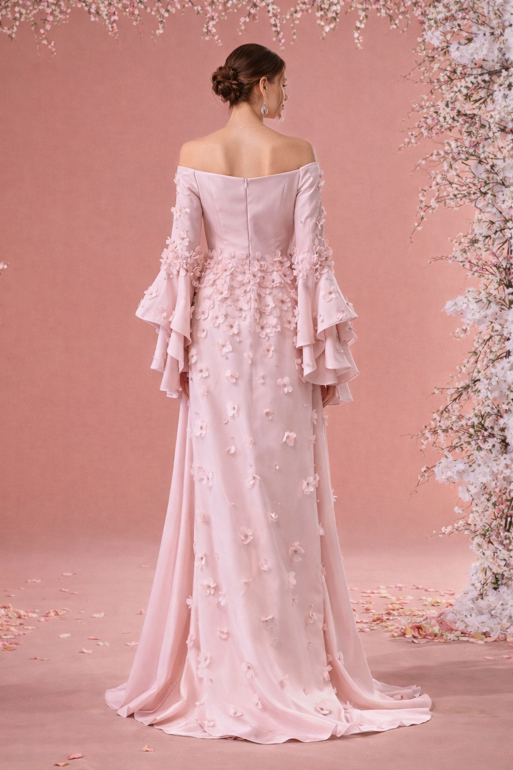 Armada Couture – Celeste Embellished Mint Evening Gown