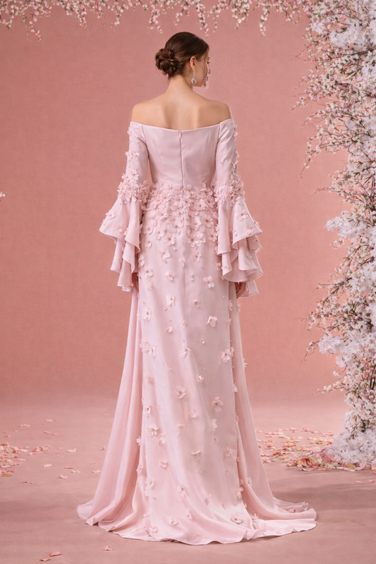 Armada Couture – Celeste Embellished Mint Evening Gown