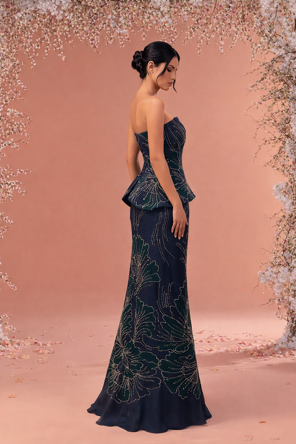 Ethereal Handcrafted Gown - Statement Elegance