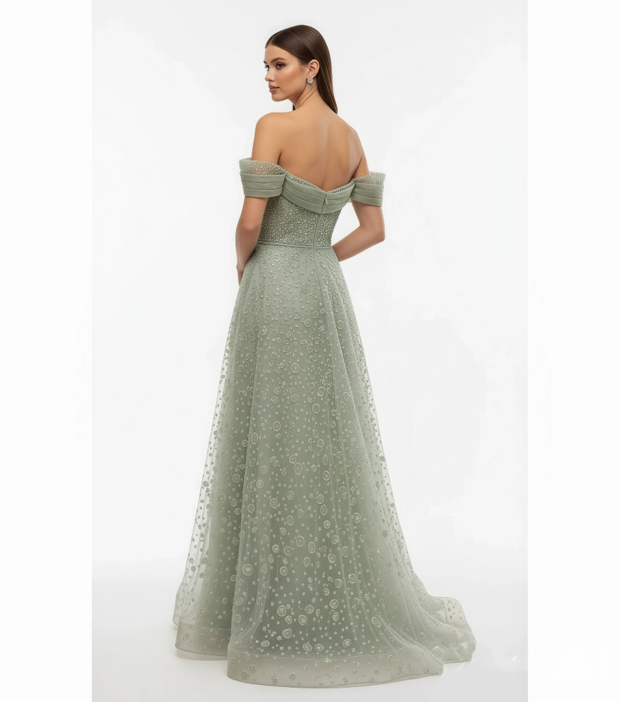 Handcrafted Stunning Embellished Gown