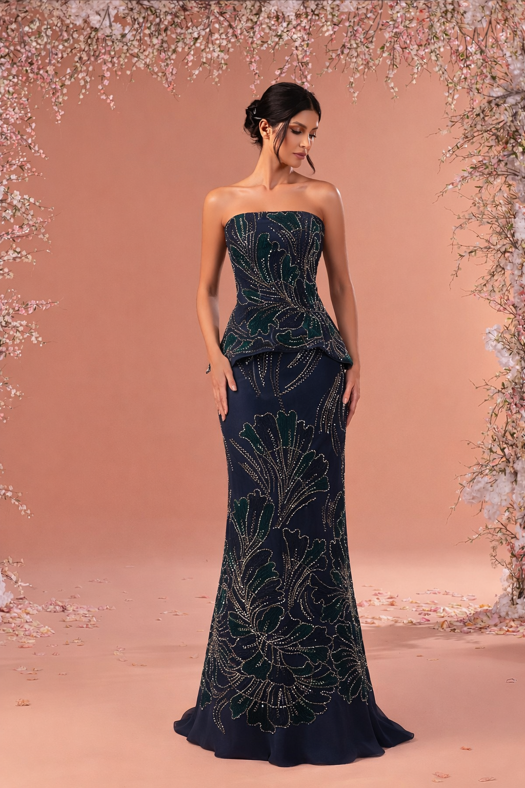 Ethereal Handcrafted Gown - Statement Elegance