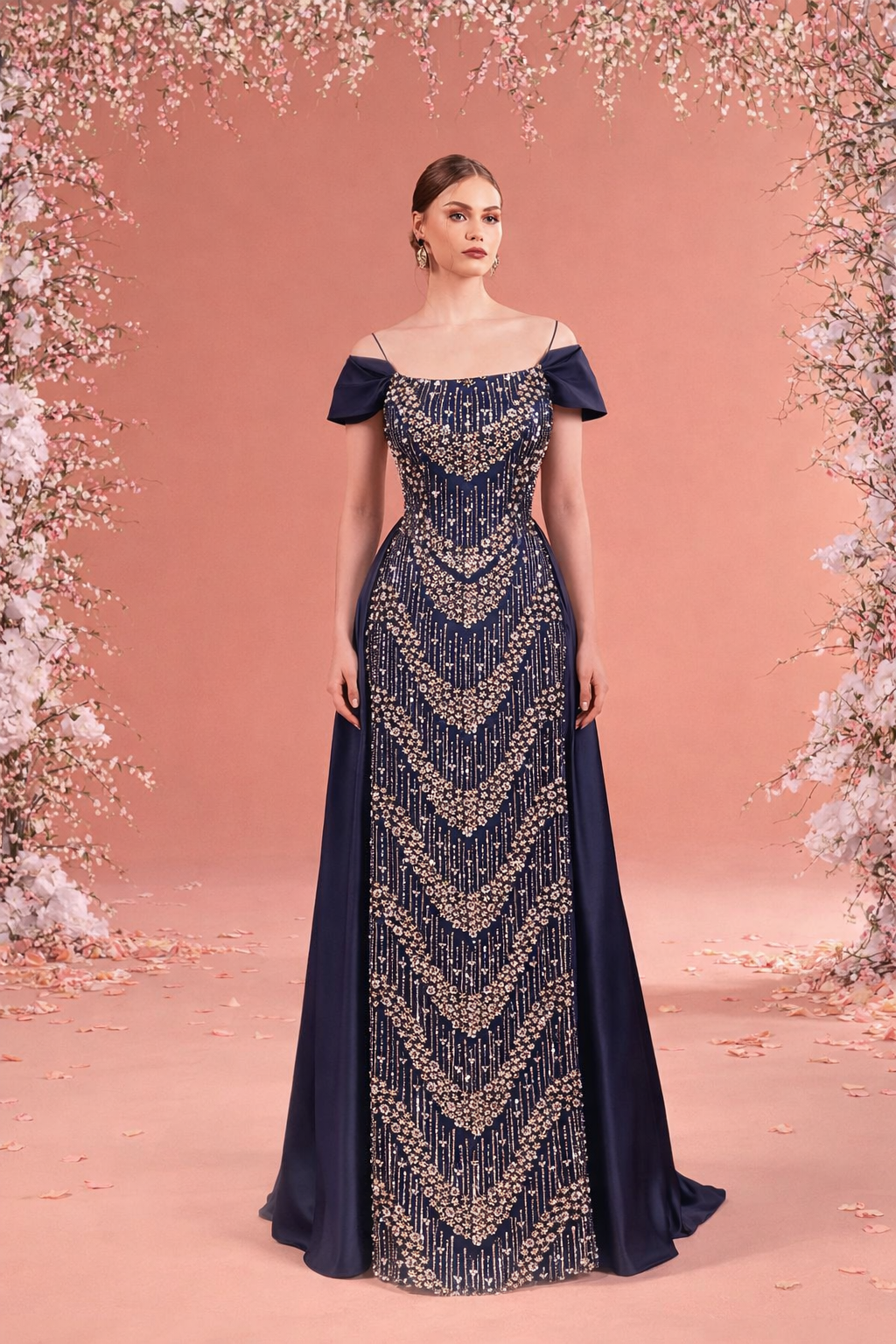 Handcrafted Stunning Embellished Gown