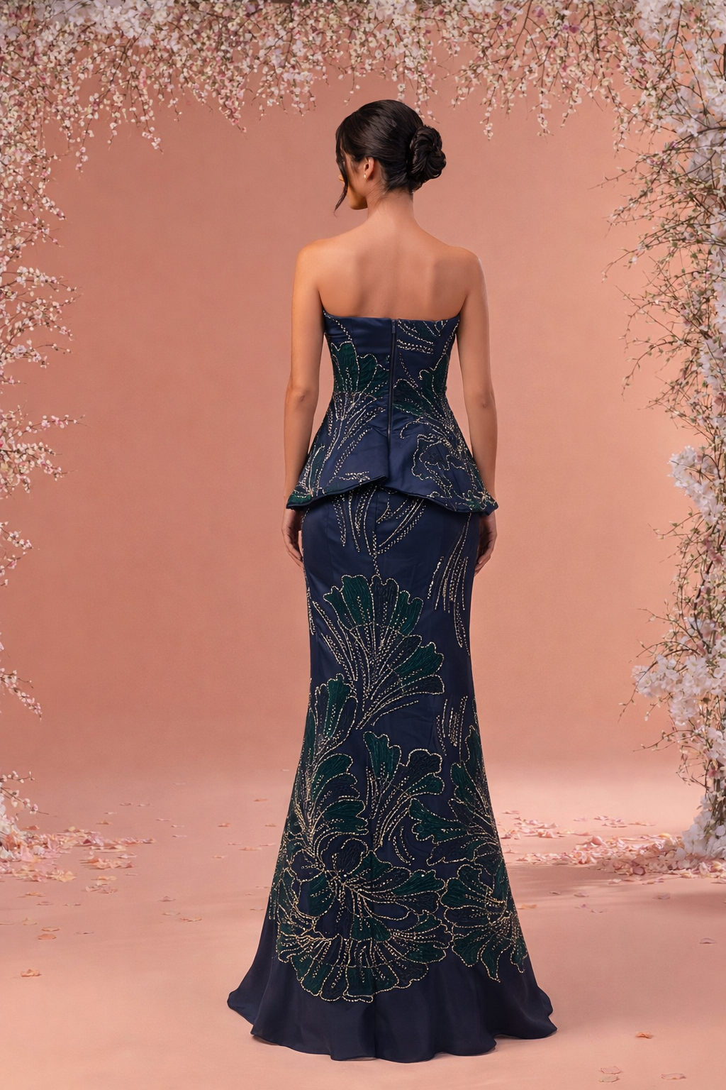 Ethereal Handcrafted Gown - Statement Elegance