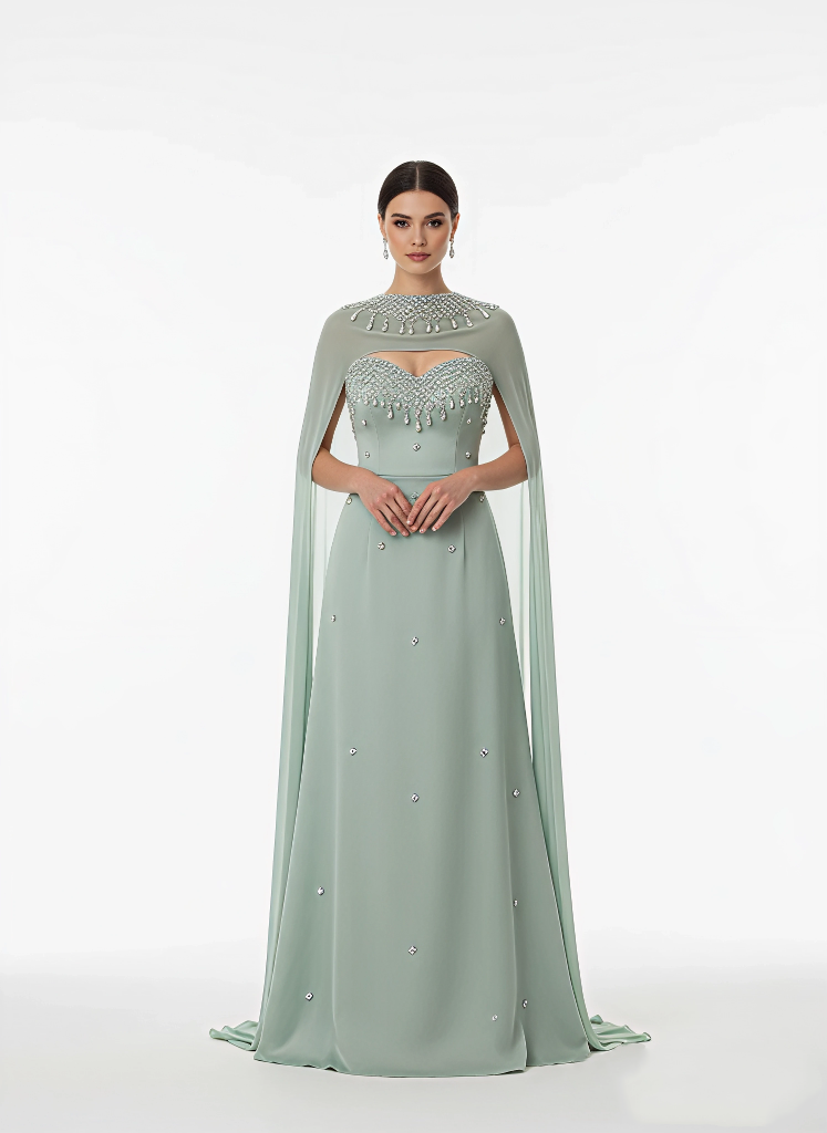 Ethereal Handcrafted Gown - Statement Elegance