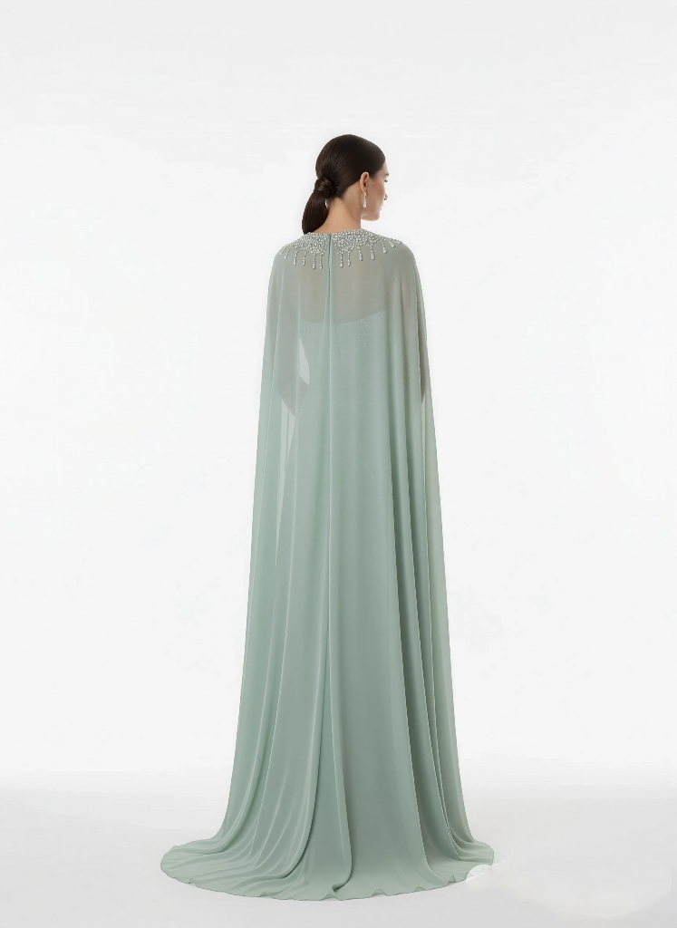 Ethereal Handcrafted Gown - Statement Elegance
