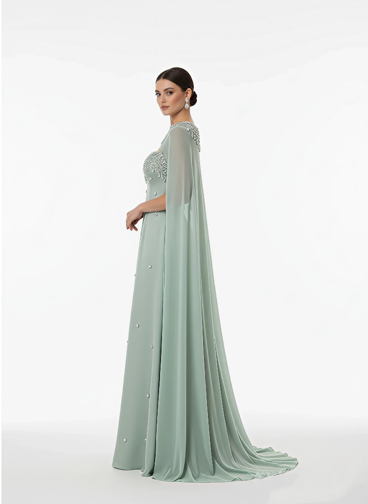 Ethereal Handcrafted Gown - Statement Elegance
