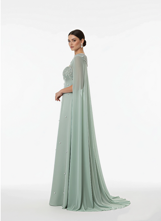 Ethereal Handcrafted Gown - Statement Elegance